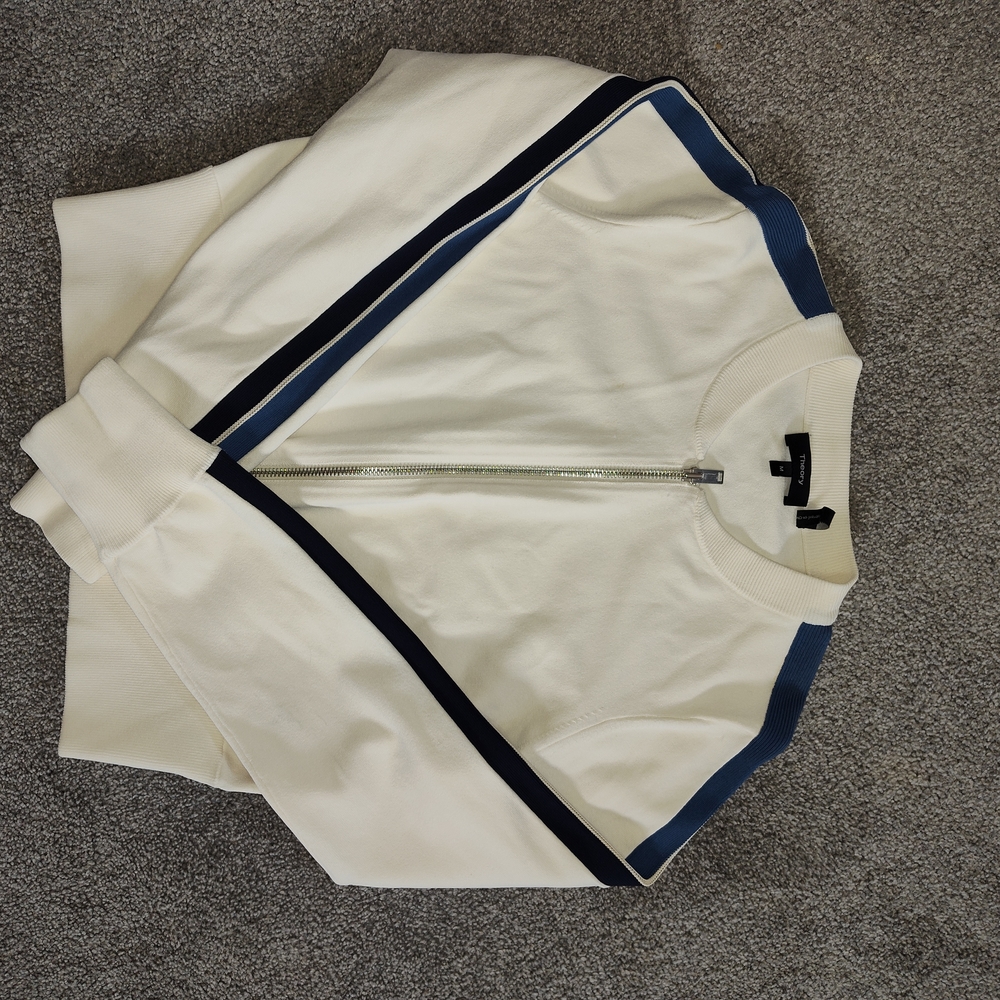 Theory Cream Zip-Up Jacket